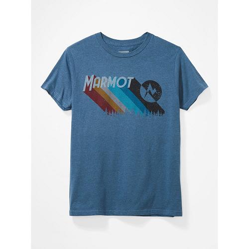 Marmot Radical Clothes - Mens T-Shirts Blue Grey CA3246081 Canada